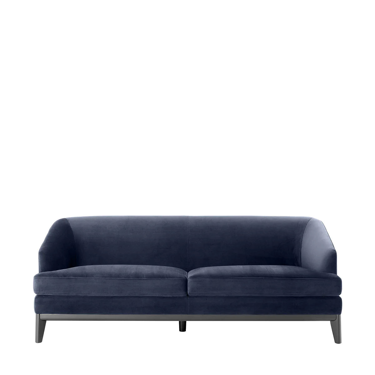 Midnight Blue Velvet, Living Room Sofa with Tapered Legs