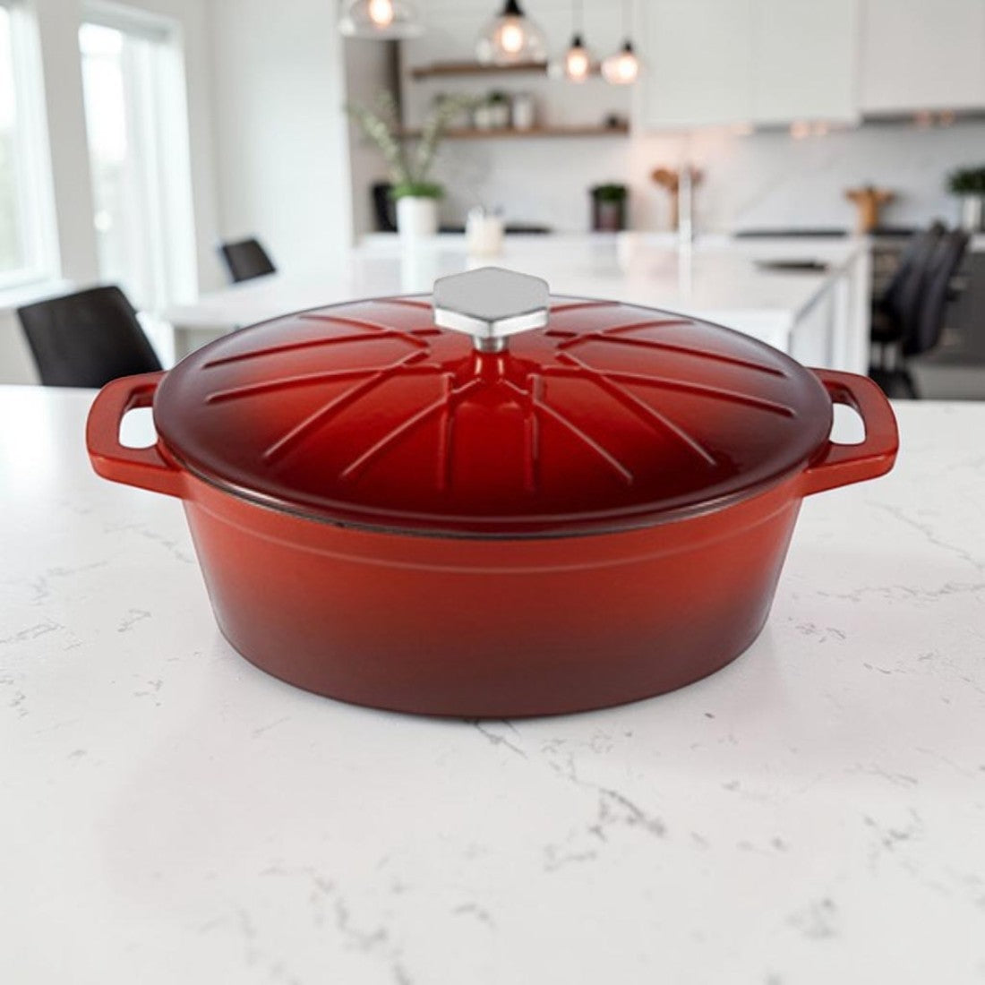 Enameled Cast Iron Dutch Oven with Lid, 4 Qt.