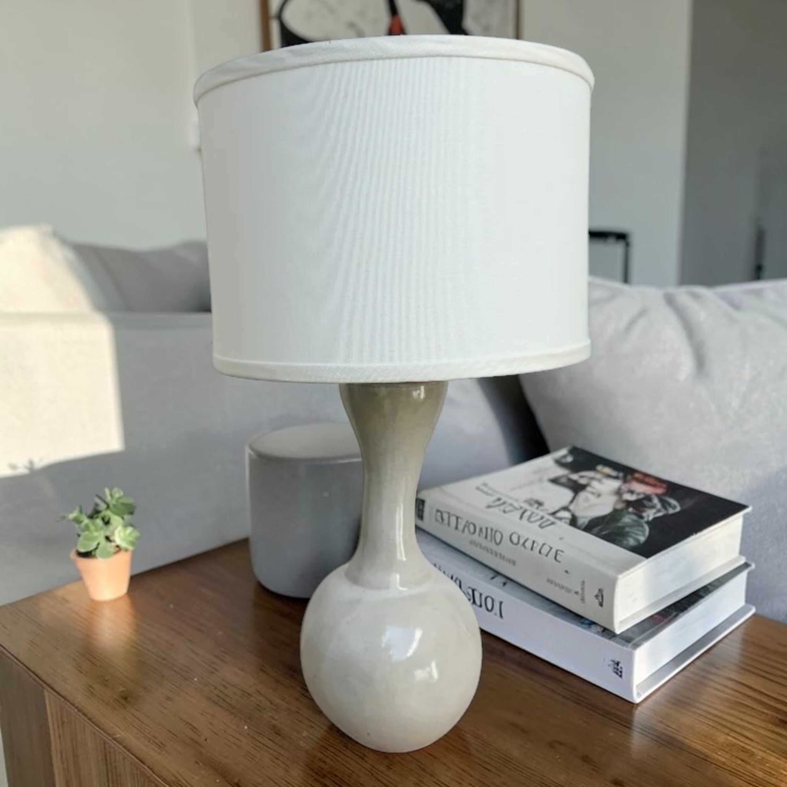 Speckled Oatmeal, Ceramic Table Lamp