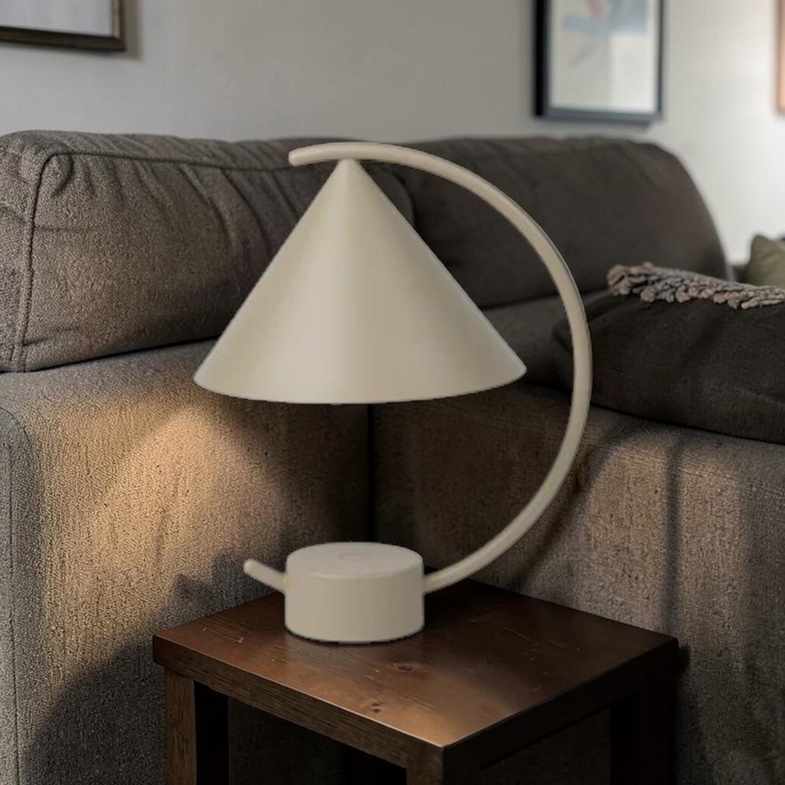 Portable LED Table Lamp in Cashmere Finish