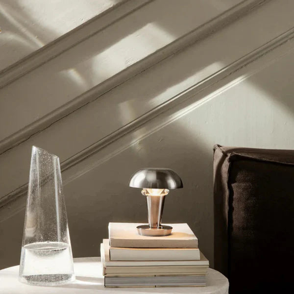 Compact Steel, Table Lamp with Adjustable Shade
