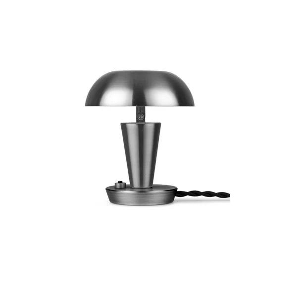 Compact Steel, Table Lamp with Adjustable Shade