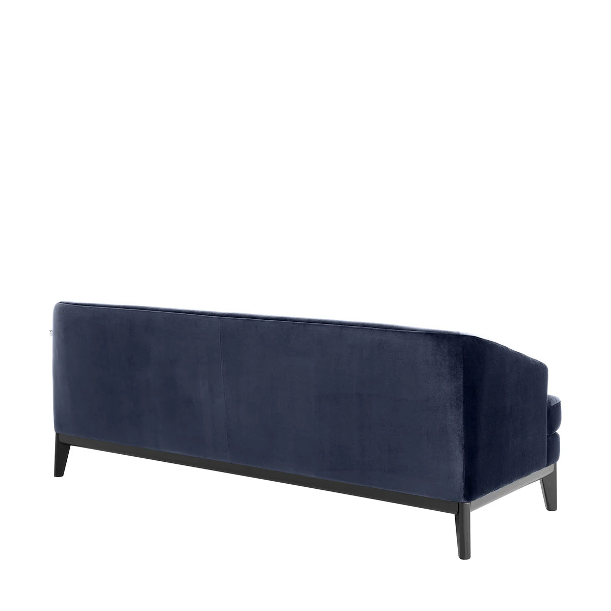 Midnight Blue Velvet, Living Room Sofa with Tapered Legs