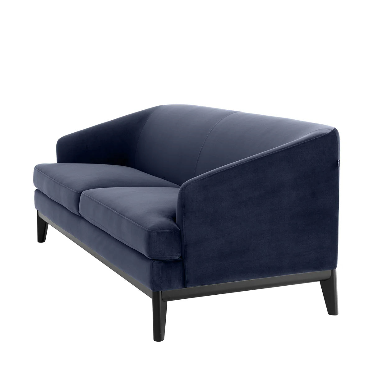 Midnight Blue Velvet, Living Room Sofa with Tapered Legs