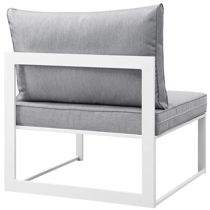 9 Piece Outdoor Sectional Sofa Set with Aluminum Frame and Coffee Table
