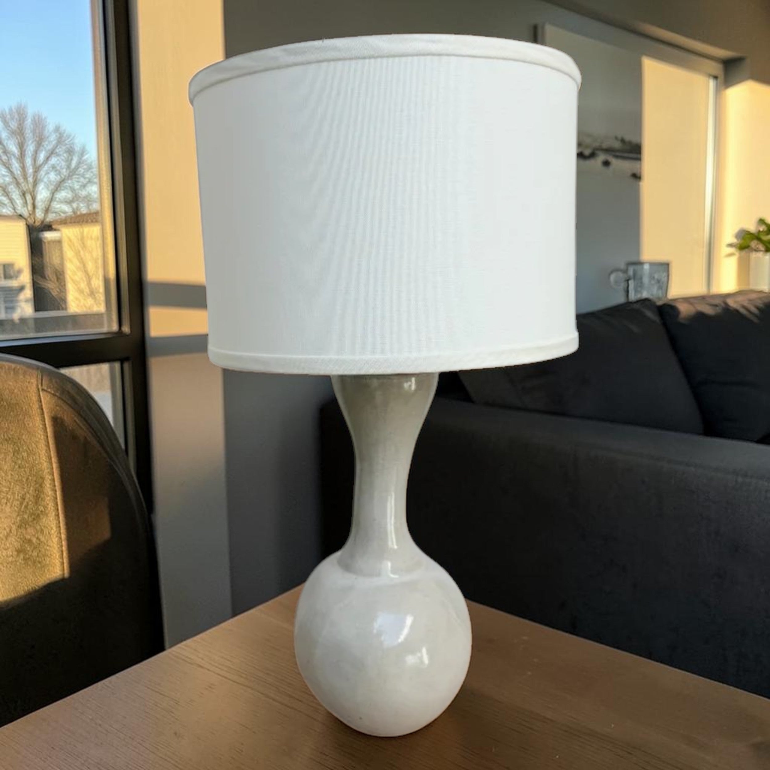 Speckled Oatmeal, Ceramic Table Lamp