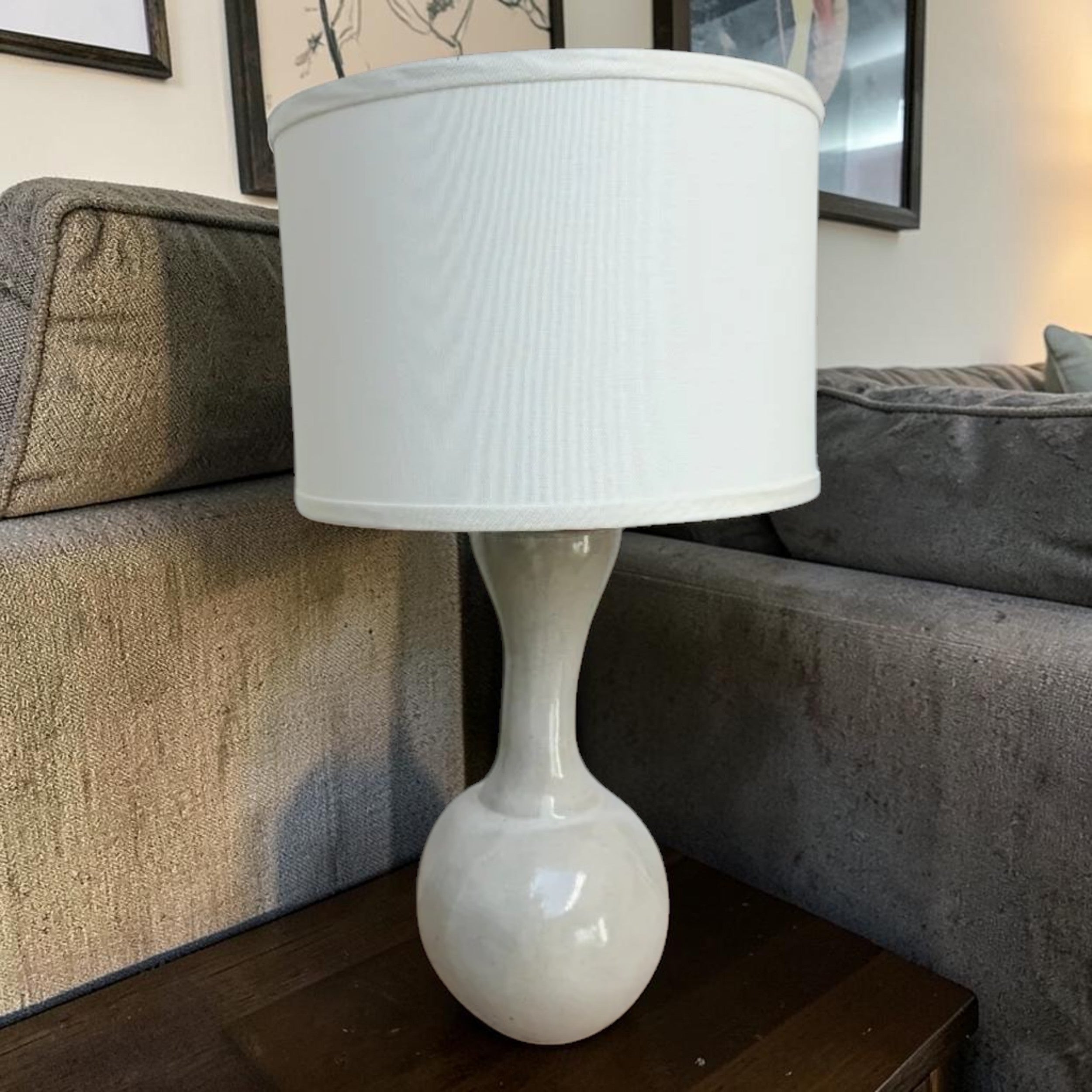 Speckled Oatmeal, Ceramic Table Lamp